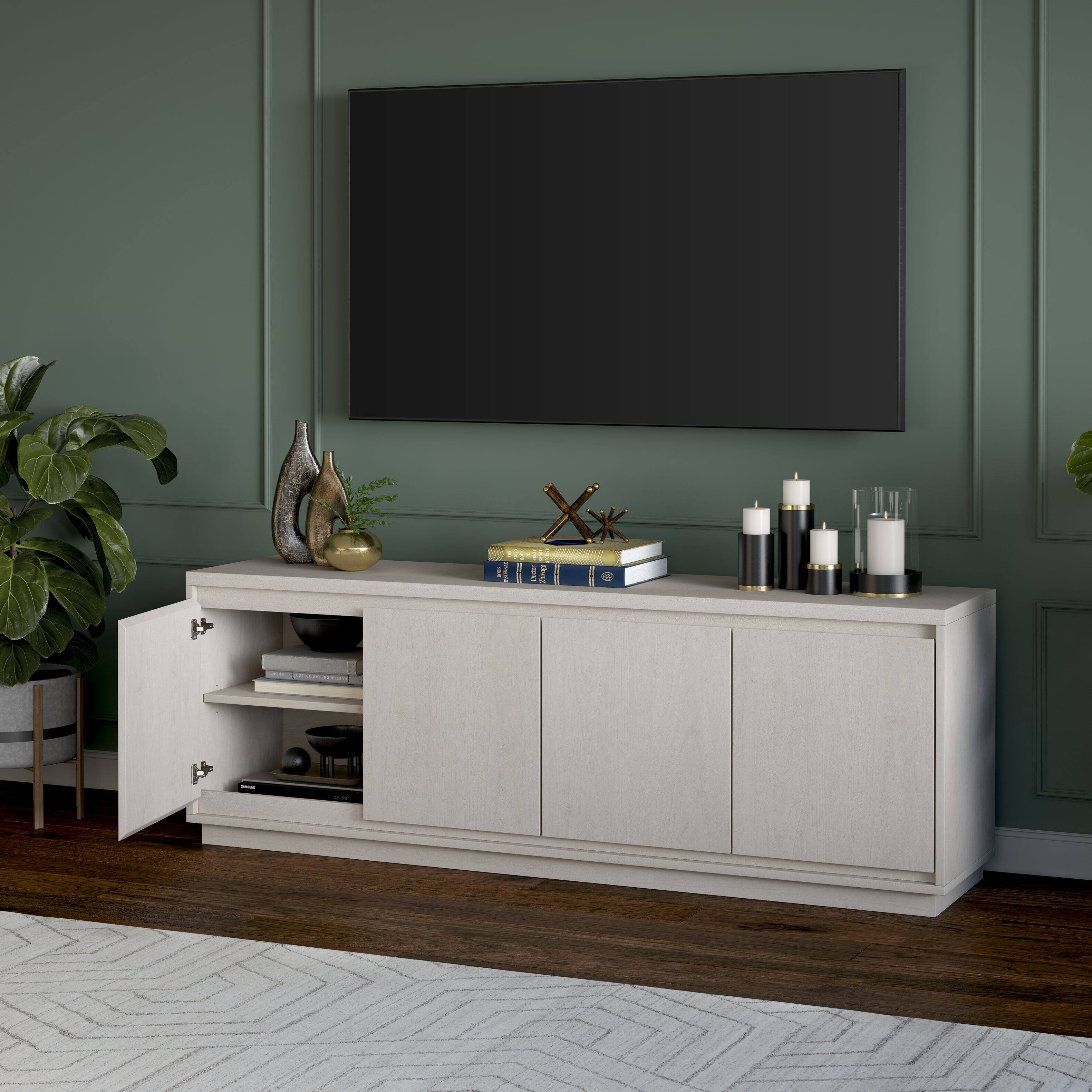 Alt View 33. Camden&Wells - Presque TV Stand Fits Most TVs up to 75 inches - Alder White.