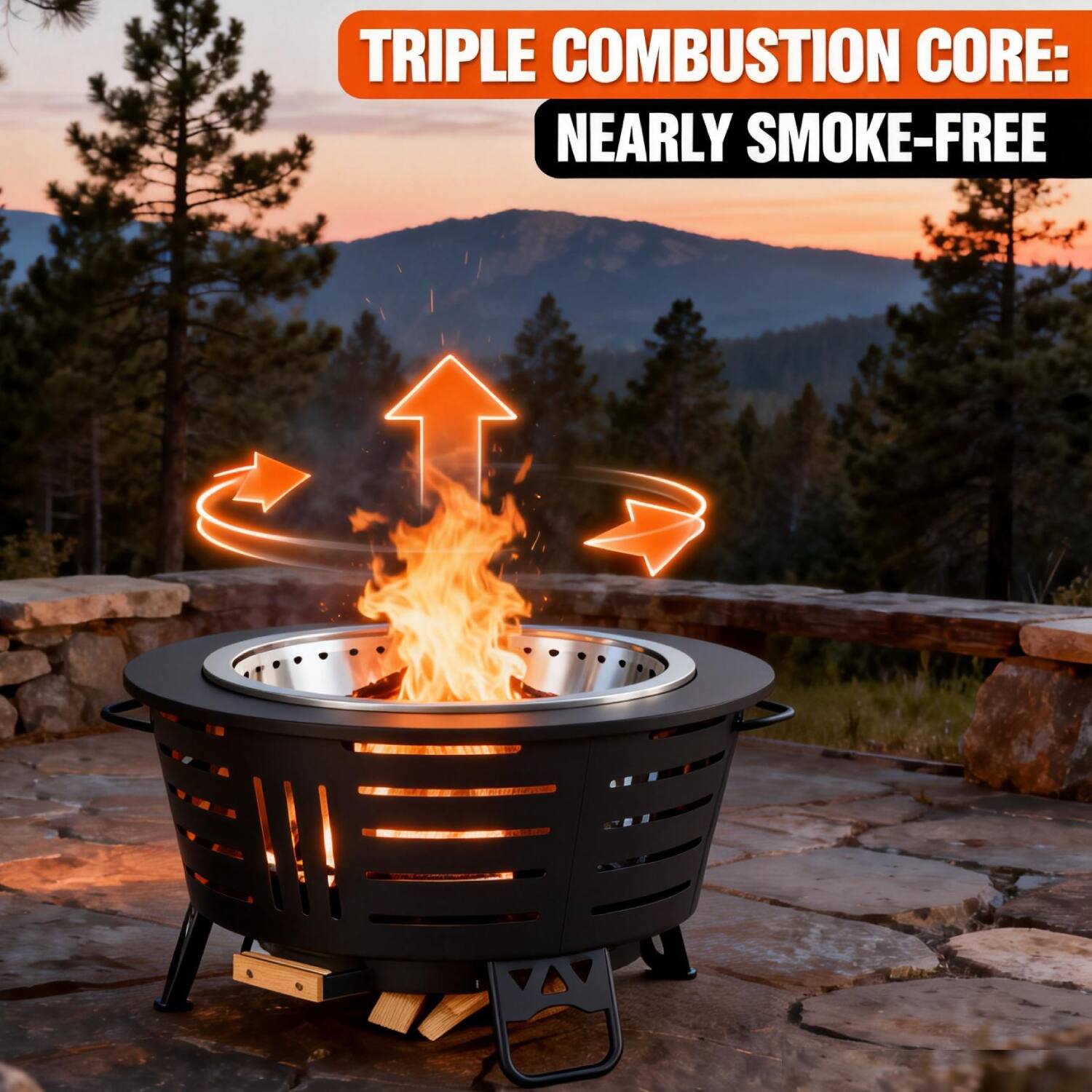 TRIPLE COMBUSTION CORE: NEARLY SMOKE-FREE