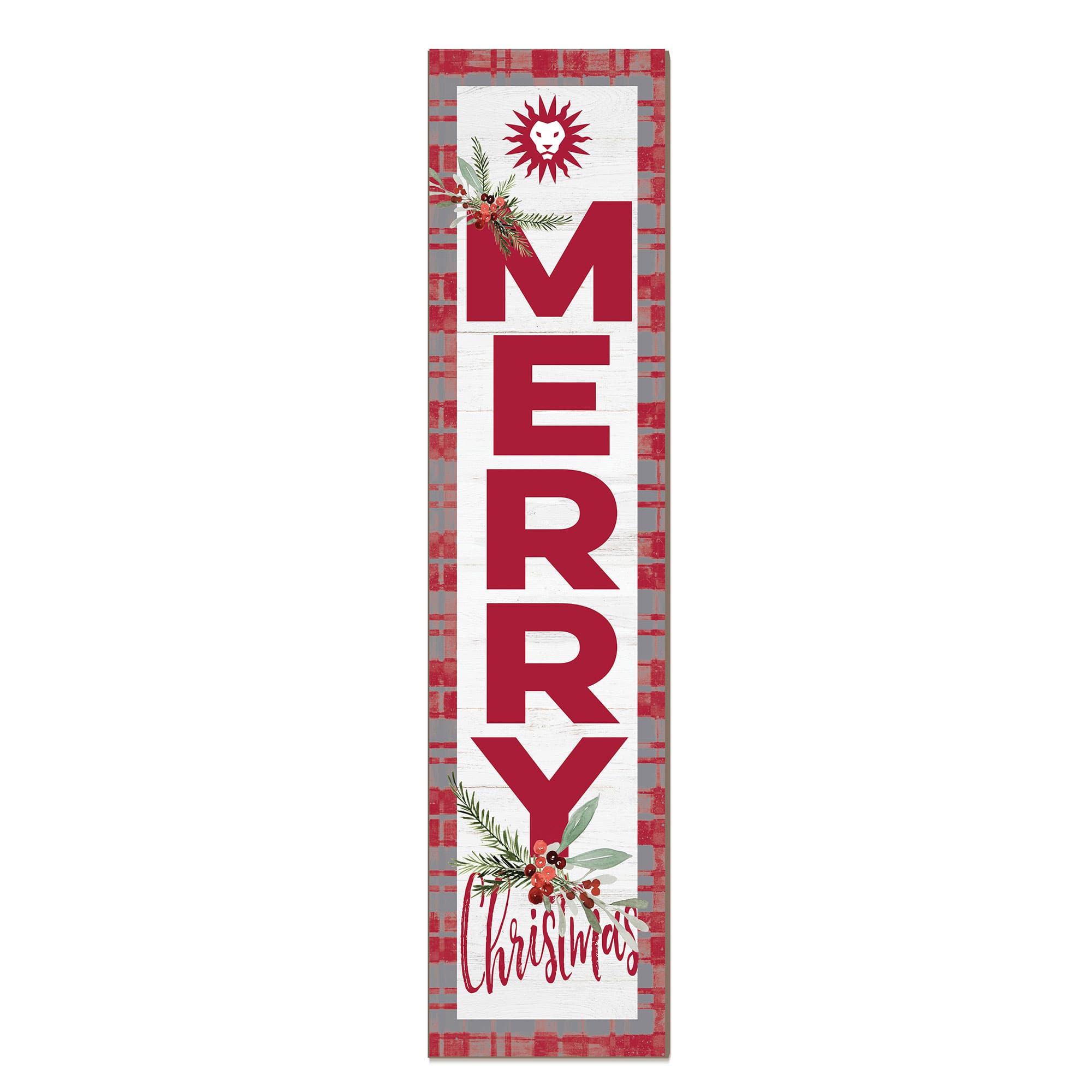 Jardine - Loyola Marymount Lions 12'' x 48'' Outdoor Merry Christmas Leaner - White