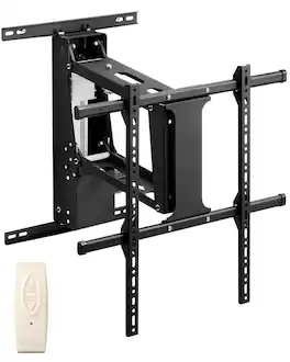 VEVOR - Motorized TV Wall Mount, TV Mount for 32 to 65 Inch TV, Electric Adjustable Ceiling TV Mount,with Max VESA 24 x 24 in - Black