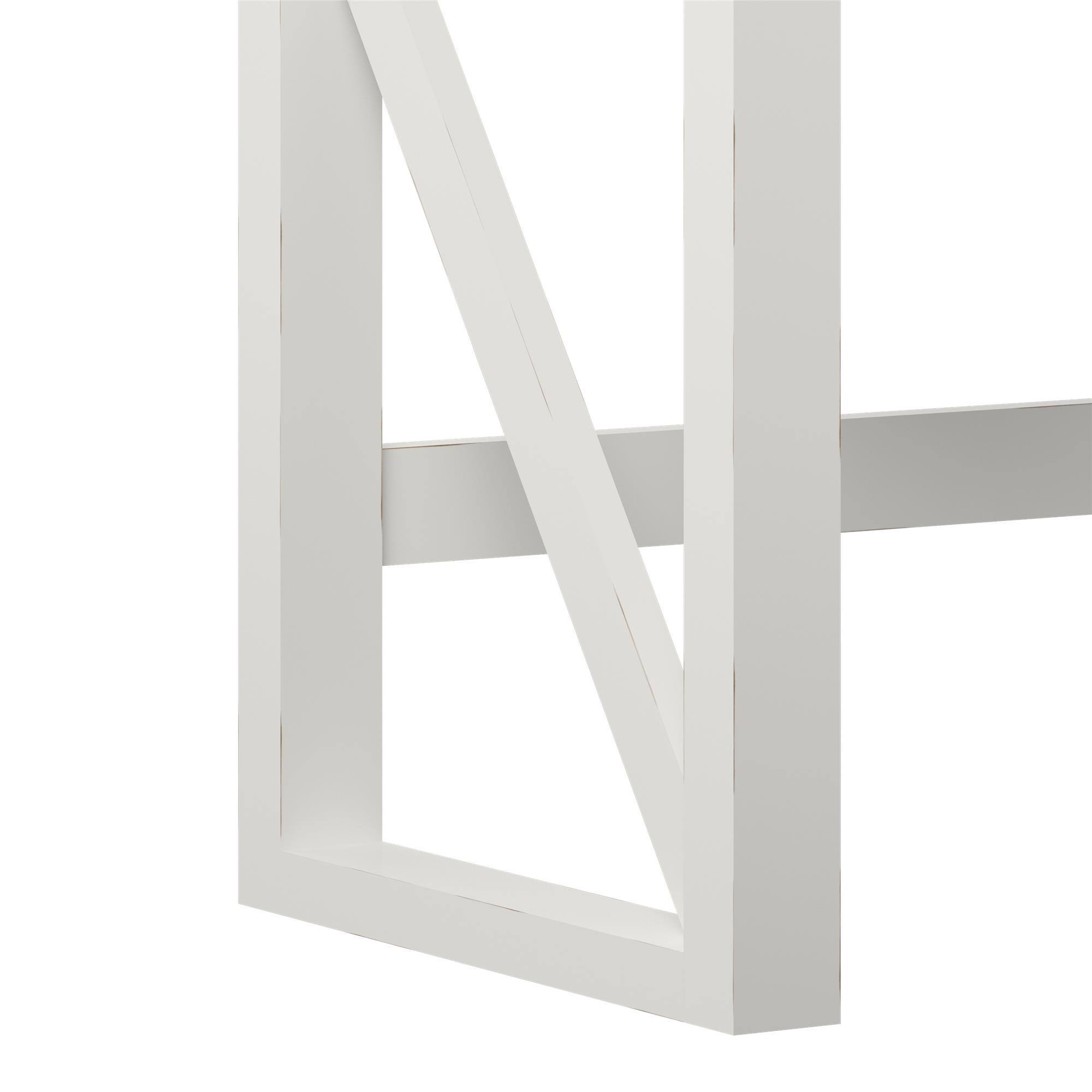 Alt View 7. Glintex - Office Computer Desk – 47" Workstation，Spacious Desktop and Storage Drawer, Durable Design for Home Office Organization - Ivory White.