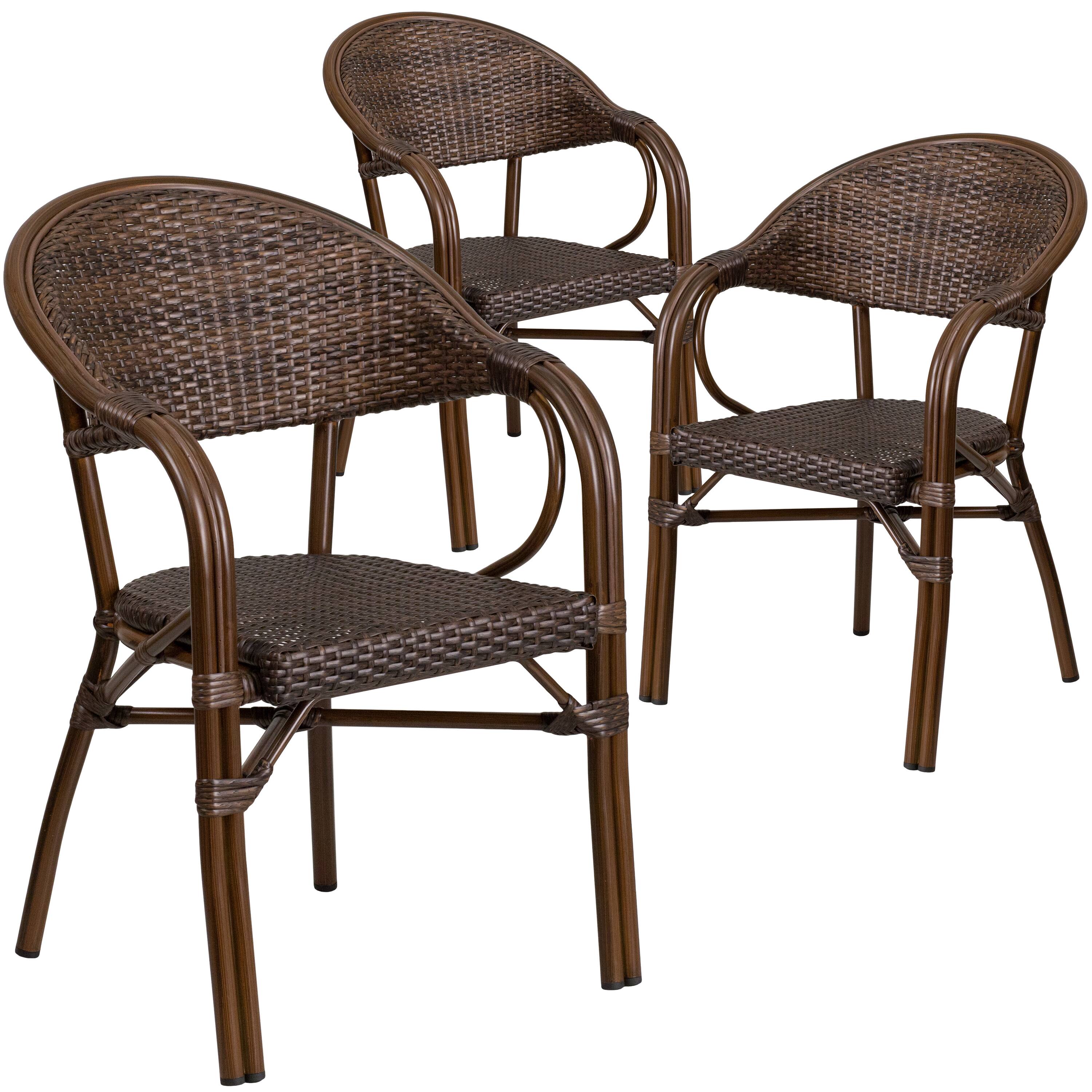 Cocoa Rattan/Bamboo-Aluminum Frame