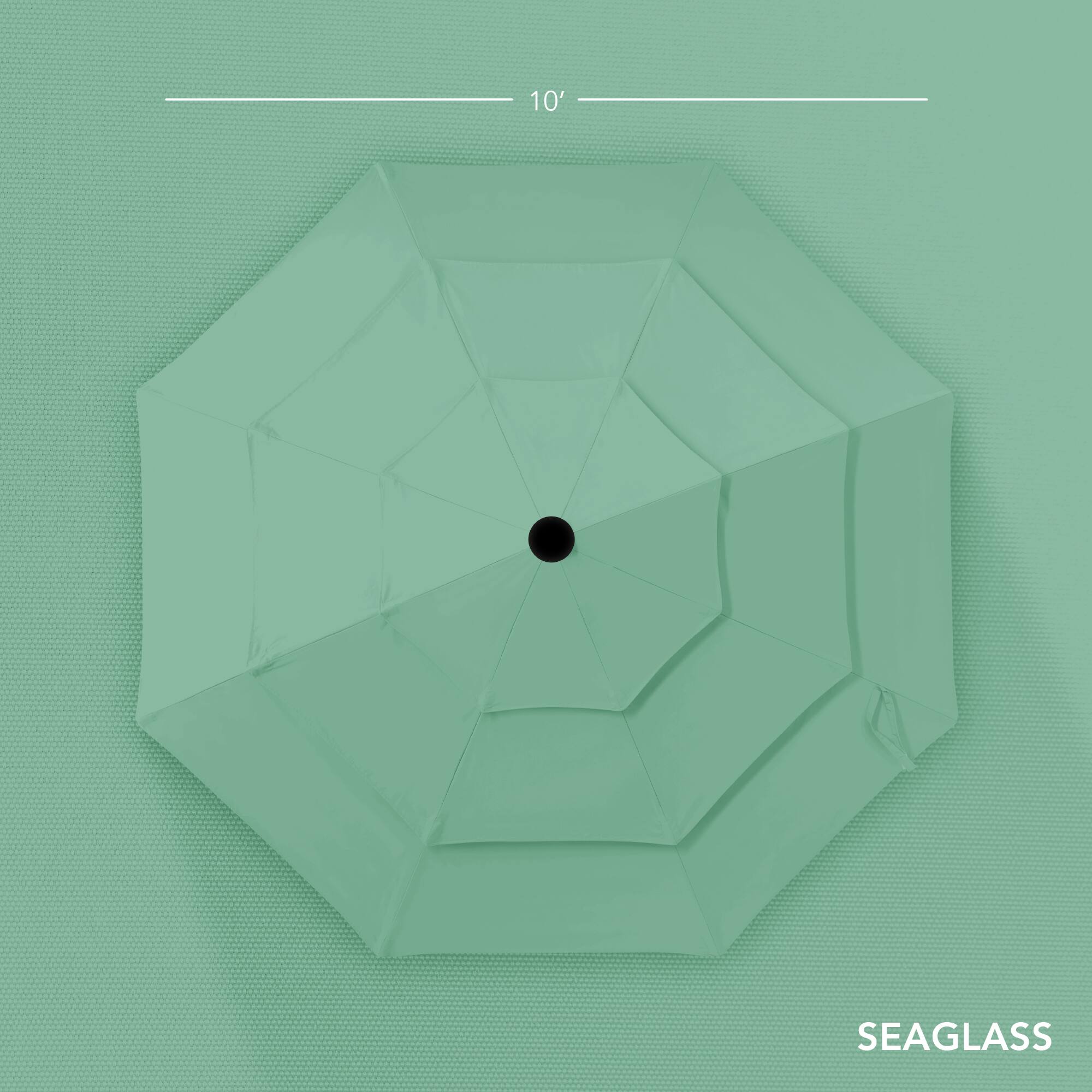 The text on the image is "10' SEAGLASS" and "SEAGLASS".