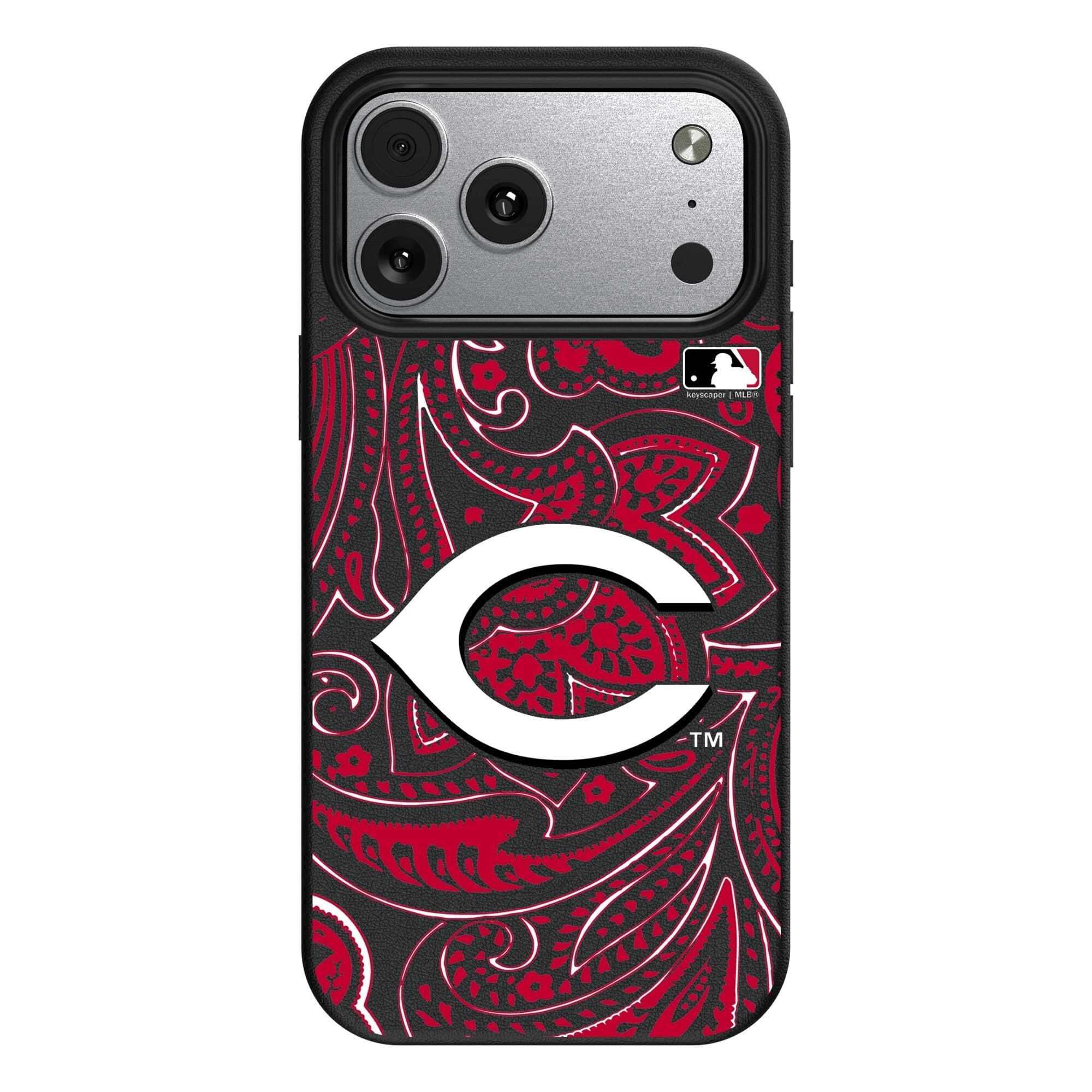 Keyscaper - MLB - Cincinnati Reds Paisley iPhone Magnetic Bump Case - 17 Pro - Black price history on PriceWatchPro