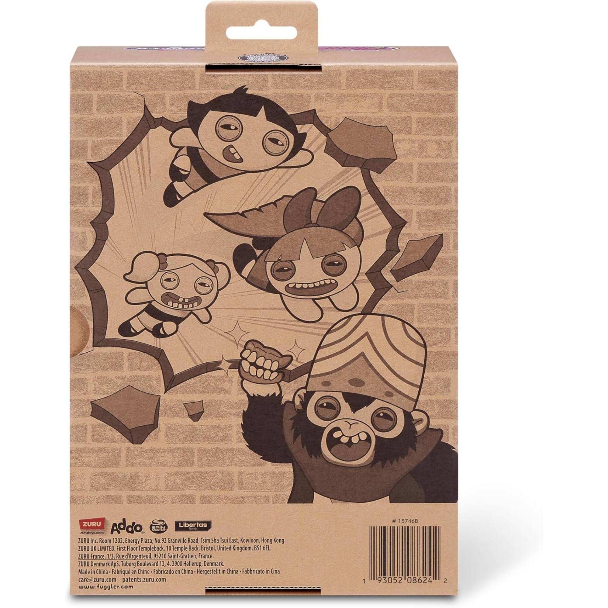 ZURU  
Addo  
Libertas  

ZURU Inc.  
Room 1307, Energy Plaza, No. 92 Granville Road,  
Tsim Sha Tsui East, Kowloon, Hong Kong  

ZURU Limited  
First Floor, Temple Back, 10, Temple Back,  
Bristol, United Kingdom, BS1 6FL  

ZURU France  
1 Rue d'Argenteuil, 95210 Saint Gratien, France  

ZURU Denmark ApS  
Tuborg Boulevard 12, 4, 2900 Hellerup, Denmark  

Made in China - Fabriqué en Chine - Fabricado en China - Hergestellt in China  

care-zaru.com  
patets.zuru.com  
www.fuggler.com  

# 157468  
93052 08624 2