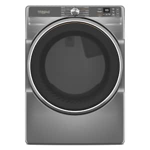 Whirlpool - 7.4 Cu. Ft. Stackable Smart Electric Dryer with Steam and Wrinkle Shield Option - Silver