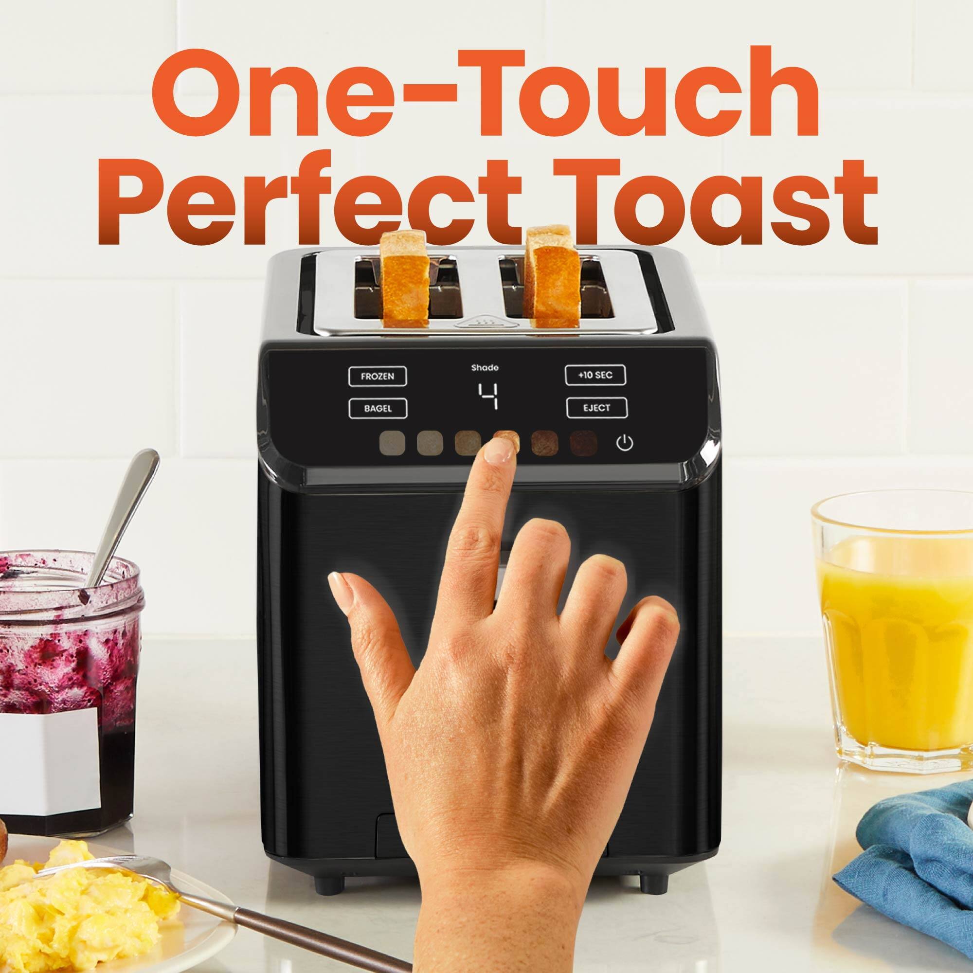 One-Touch Perfect Toast

FROZEN BAGEL

+10 SEC EJECT