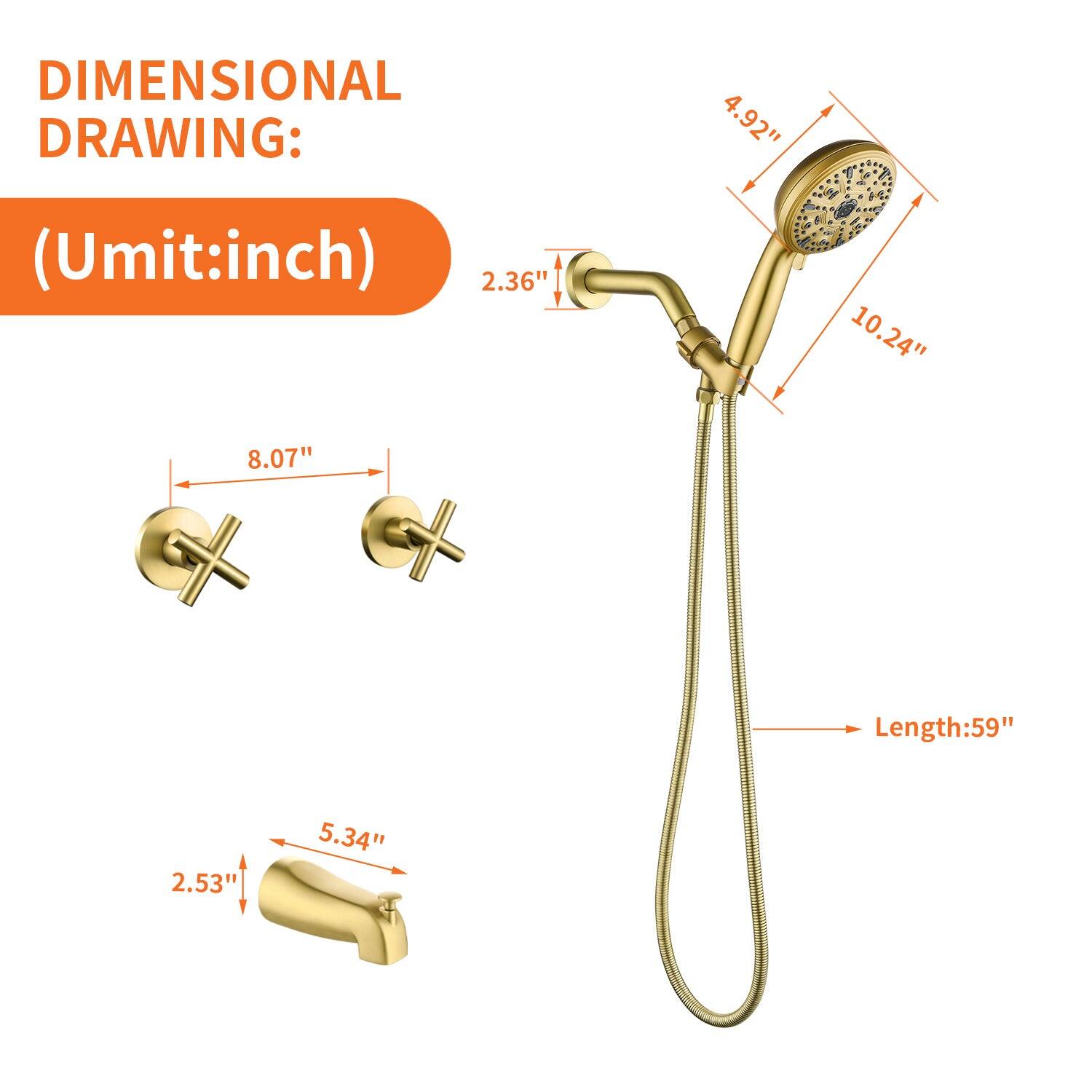 DIMENSIONAL DRAWING:  
(Umit: inch)  

- 4.92"  
- 2.36"  
- 10.24"  
- 8.07"  
- Length: 59"  
- 2.53"  
- 5.34"