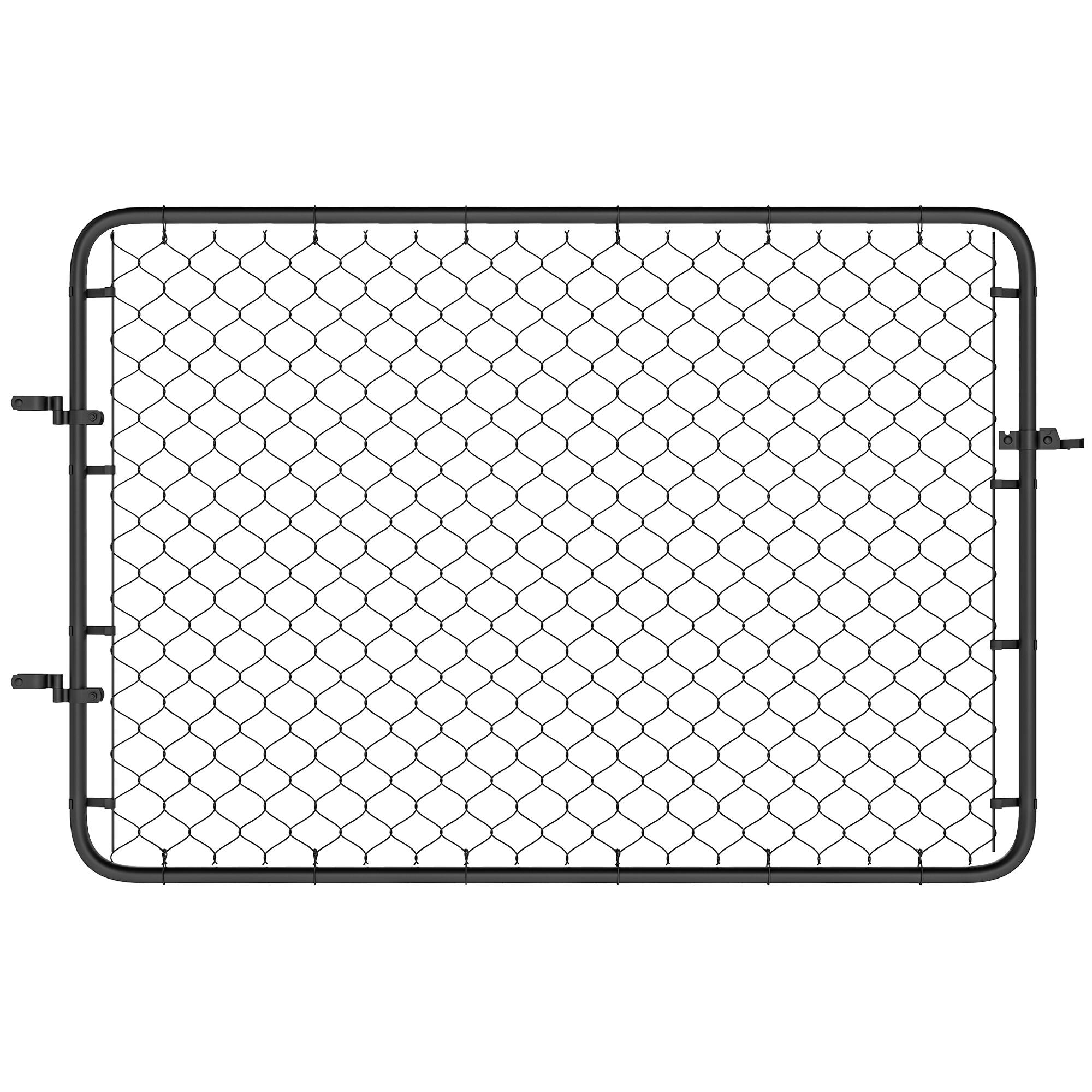 Outsunny - Garden Gate Chain Link Fence Gate, Galvanized Steel Garden Door for Yard Entrance Way, 26-47 in. W x 6 ft. H - Black price history on PriceWatchPro