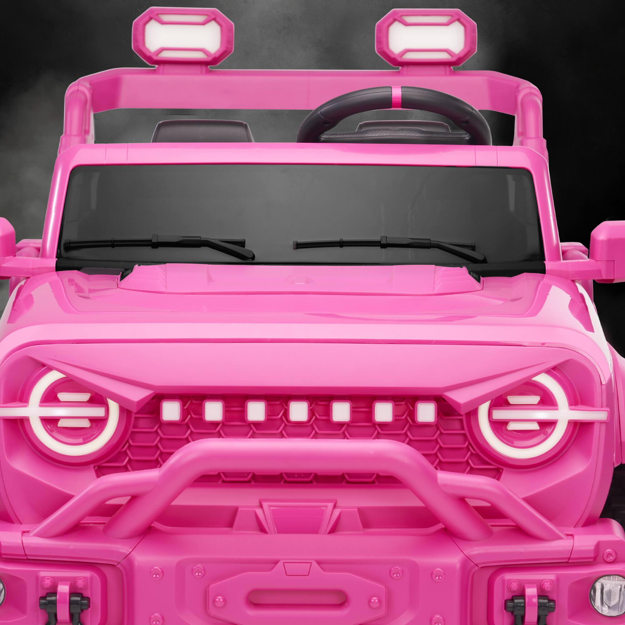 Alt View 8. Best Choice Products - Best Choice Products Kids 24V 2-Seater Electric Ride-On Car Truck w/ Parent Control, Bluetooth, LED Lights - Hyper Pink - Hyper Pink.
