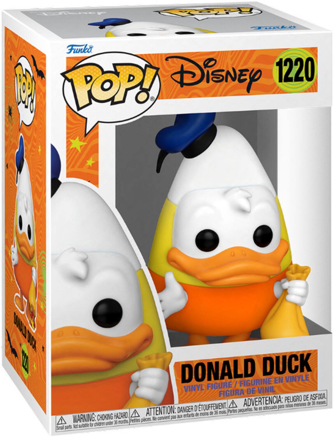 Loeney COOPPY TAke Funko Disney 1220 M POP! UNL Le VA DONALD DUCK FIGURINE EN VINYLE FIGURE / VINYL DE VINIL FIGURA ASFIXIA ADVERTENCIA: PELIGRO DE menores de 36 teses TOUFFEMENT. adecuado para nios ATTENTION: DANGER D Partes pequeas. No es de moins de 36 mois WARNING: CHOKING HAZARD, convient pas a entarts Petres pieces. Ne chidren under 36 norths Not sutable fr Snal parts