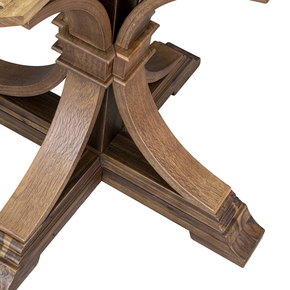 Alt View 4. East West Furniture - Wood Dinner Table - Brown.
