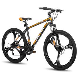 HILAND - H200 26" Mountain Bike for Men Women - 3 Spokes Wheel - Orange