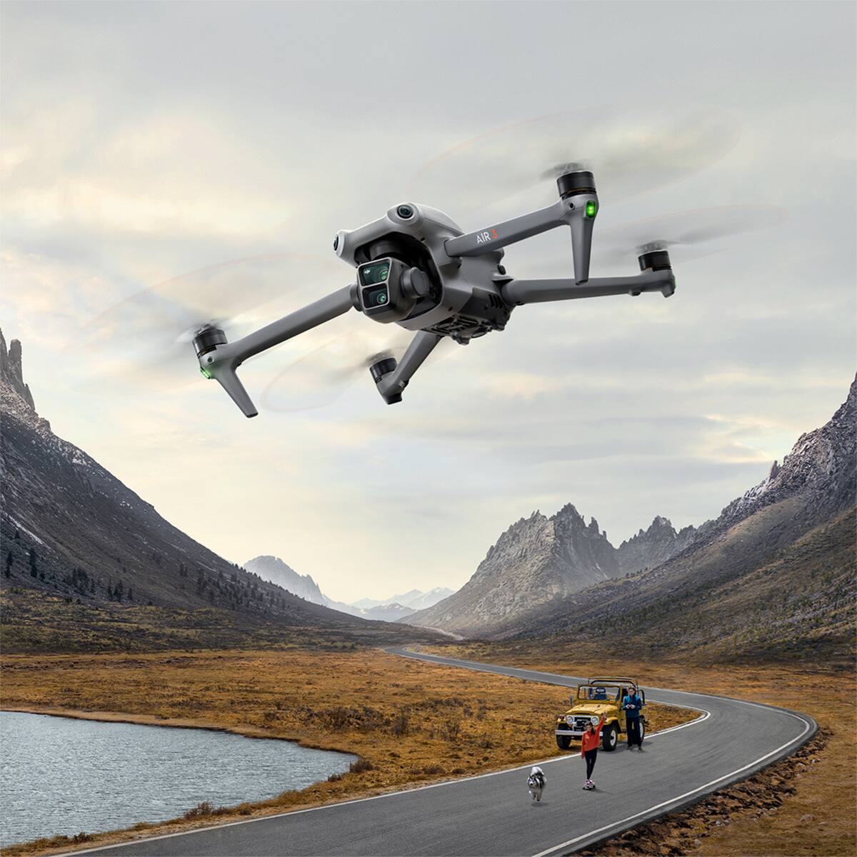 Alt View 6. DJI - DJI Air 3 Drone with RC-N2 Remote Controller.