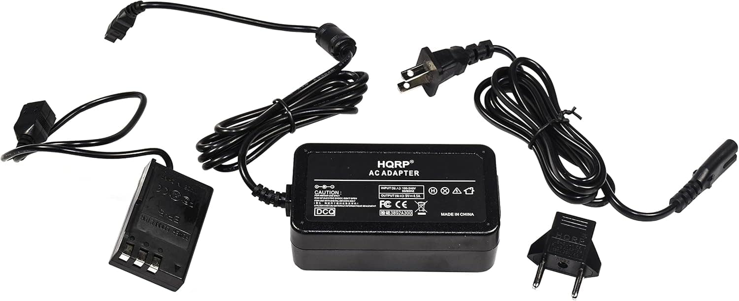 HQRP - AC Adapter for Nikon EH-5A, EP-5 D40 D40x D60 D3000 D5000 Digital Camera