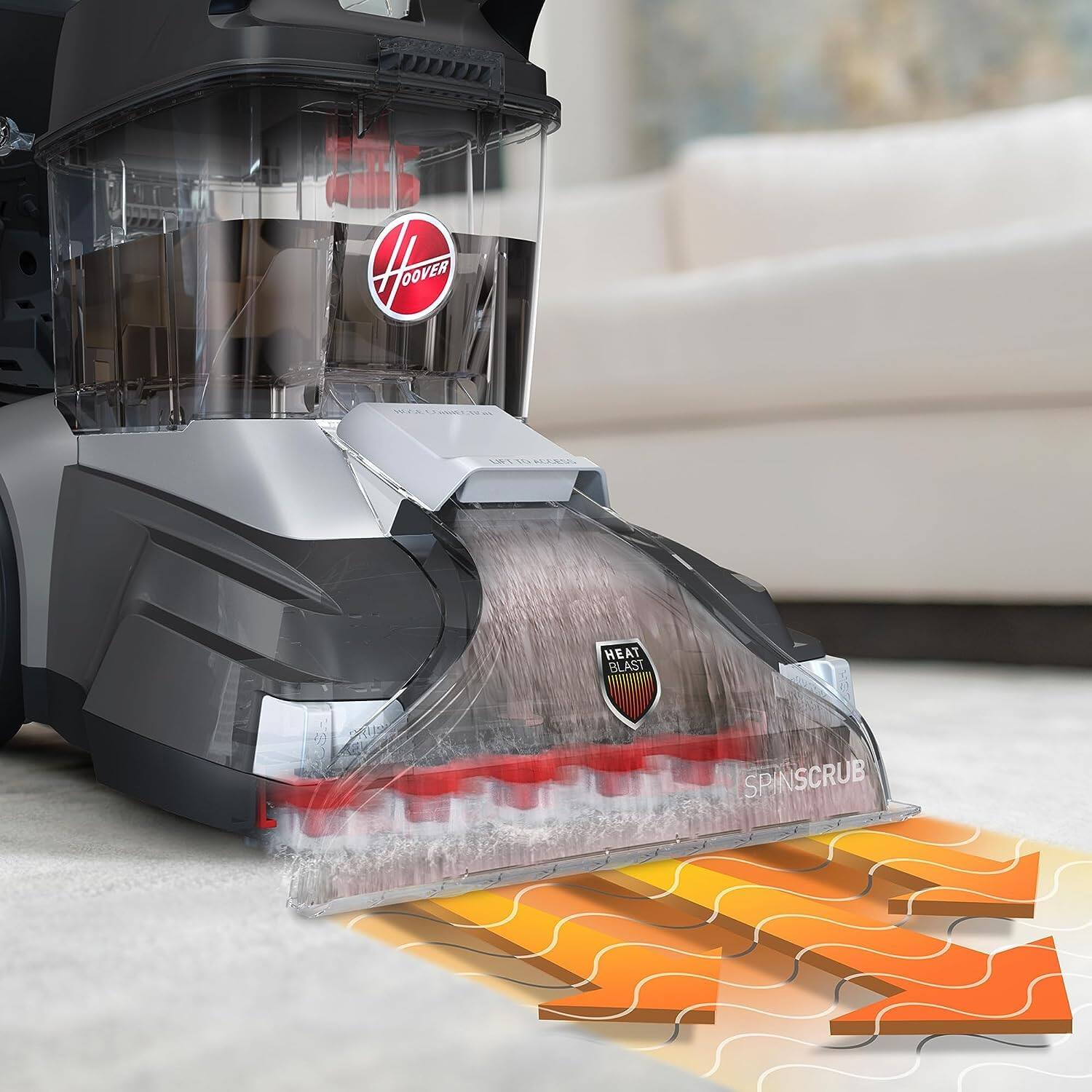 HOOVER  
HEAT BLAST  
SPINSCRUB