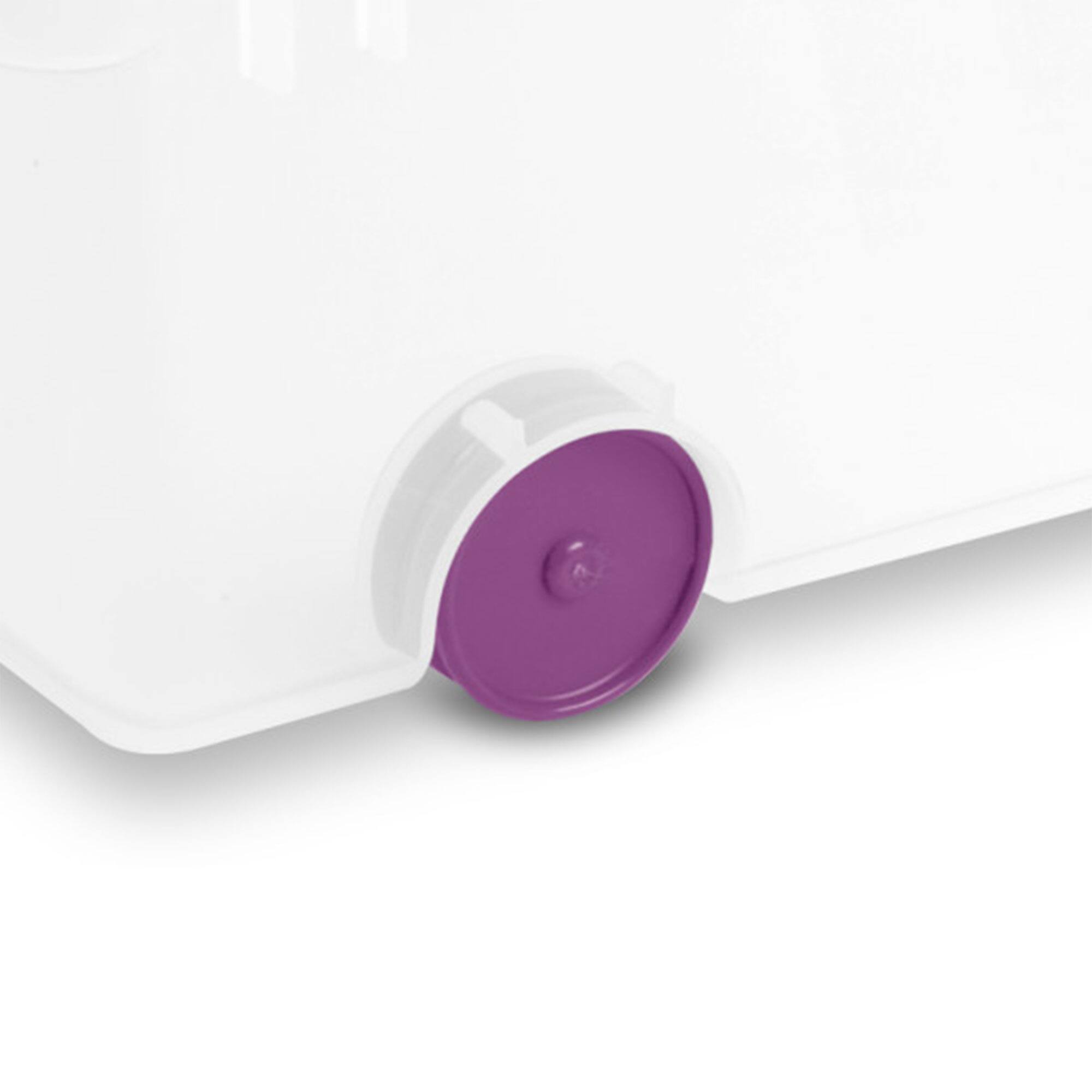 Alt View 7. Sterilite - Sterilite 60 Qt ClearView Latch Wheeled Underbed Stackable Storage Box, 4 Pack - Purple.