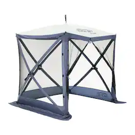 Clam - Quick-Set Traveler 6 x 6 Ft Portable Outdoor 4 Sided Canopy Shelter - Blue
