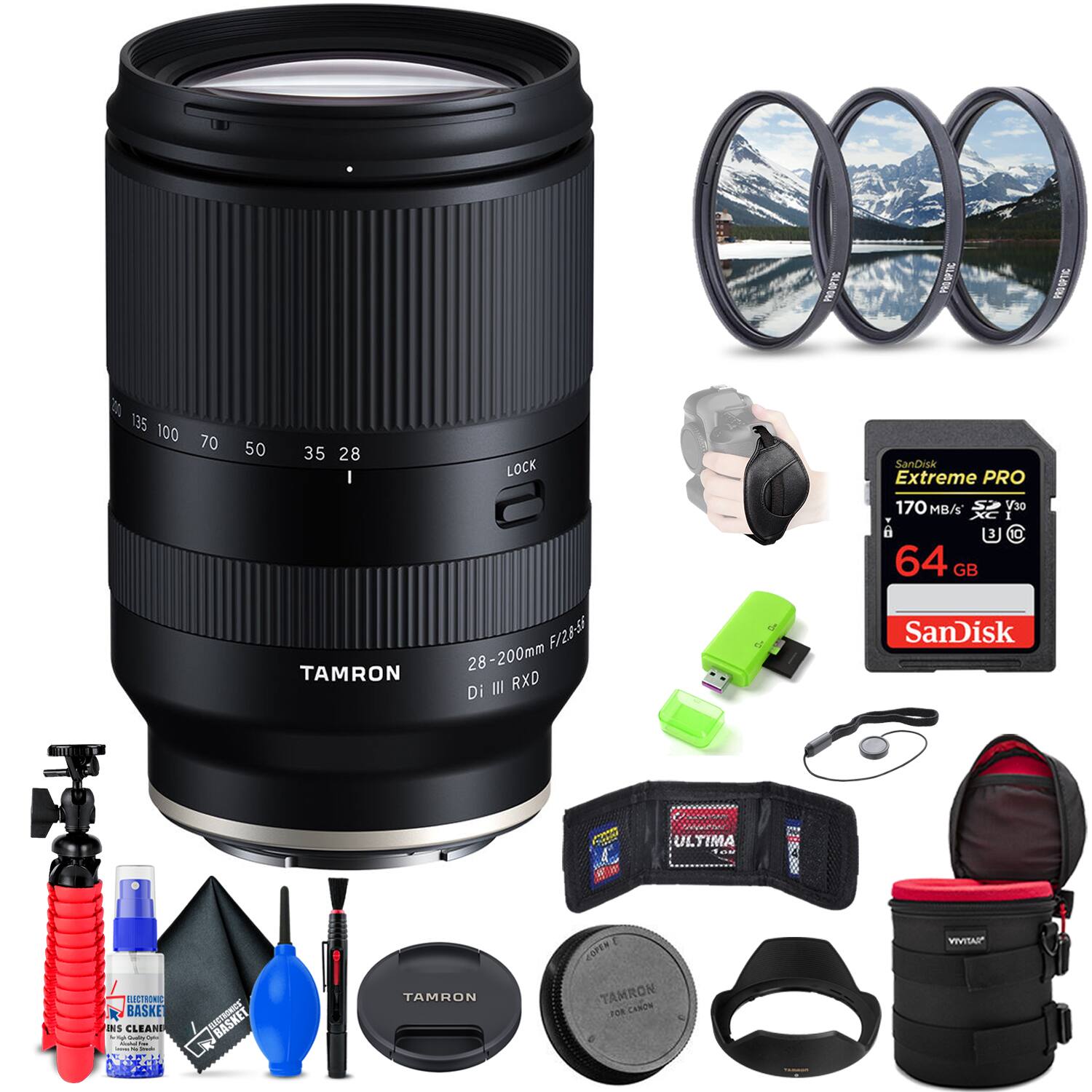 PROOPTIC  
PRO  
OPTIC  
135 100 70  
50  
35 28  
LOCK  
SanDisk Extreme PRO 170 MB/s V30  
TAMRON  
28-200mm F/2.8-5.6 Di III RXD  
64 GB SanDisk  
ULTIMA  
ELECTRONIC BASKET ENS - - Kockal CLEANE Grably - Totas LIP BASKET - - Jamin !  
TAMRON  
COPEN TAMRON CANON AM  
TERBOO  
VIVITAR