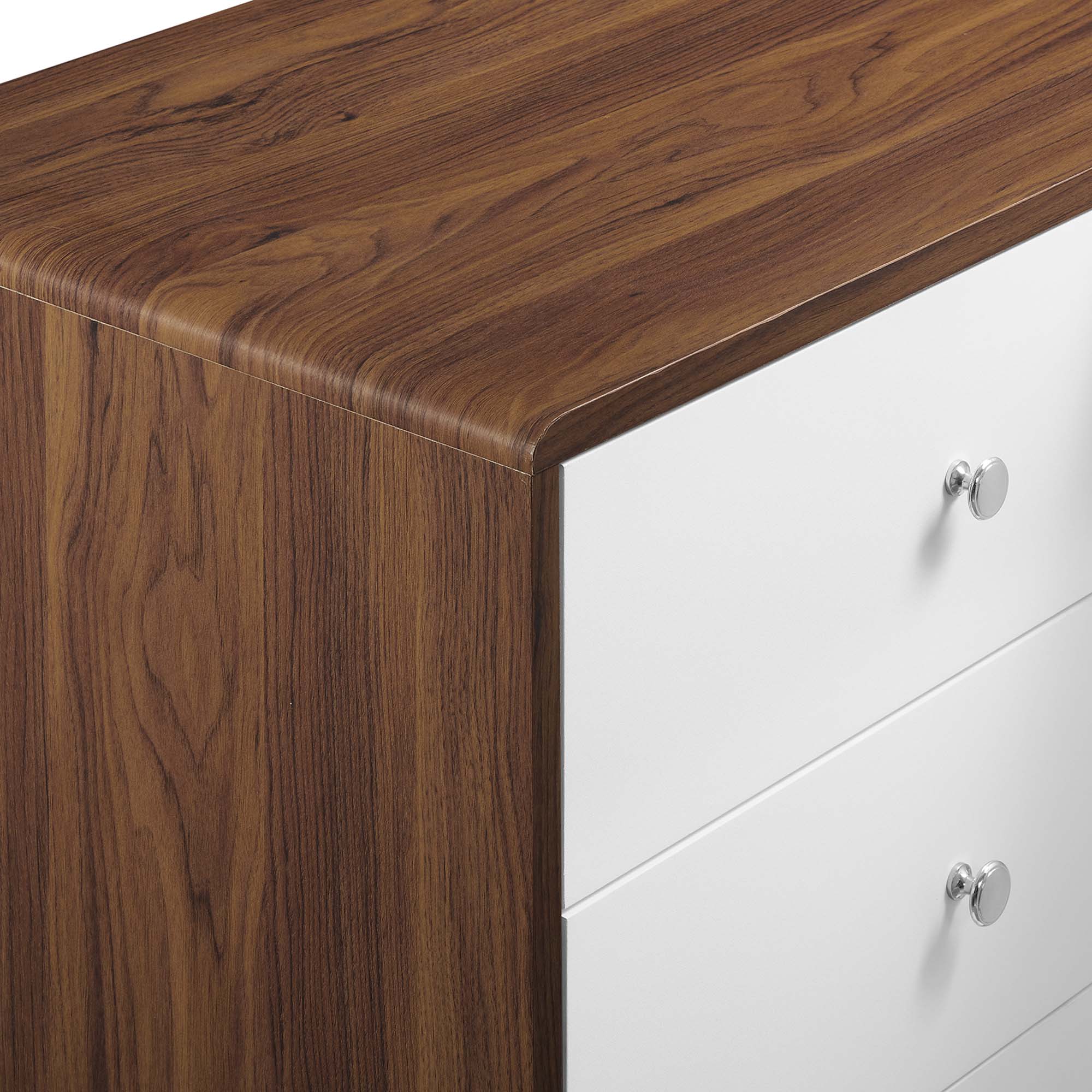 Alt View 4. Modway - Transmit 47" Dresser by Modway - Walnut White.