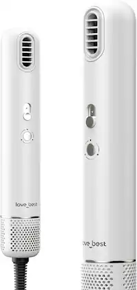 Love Best - Mini Hair Dryer for Travel, Lightweight Portable Blow Dryer for Home Family & Travel - White