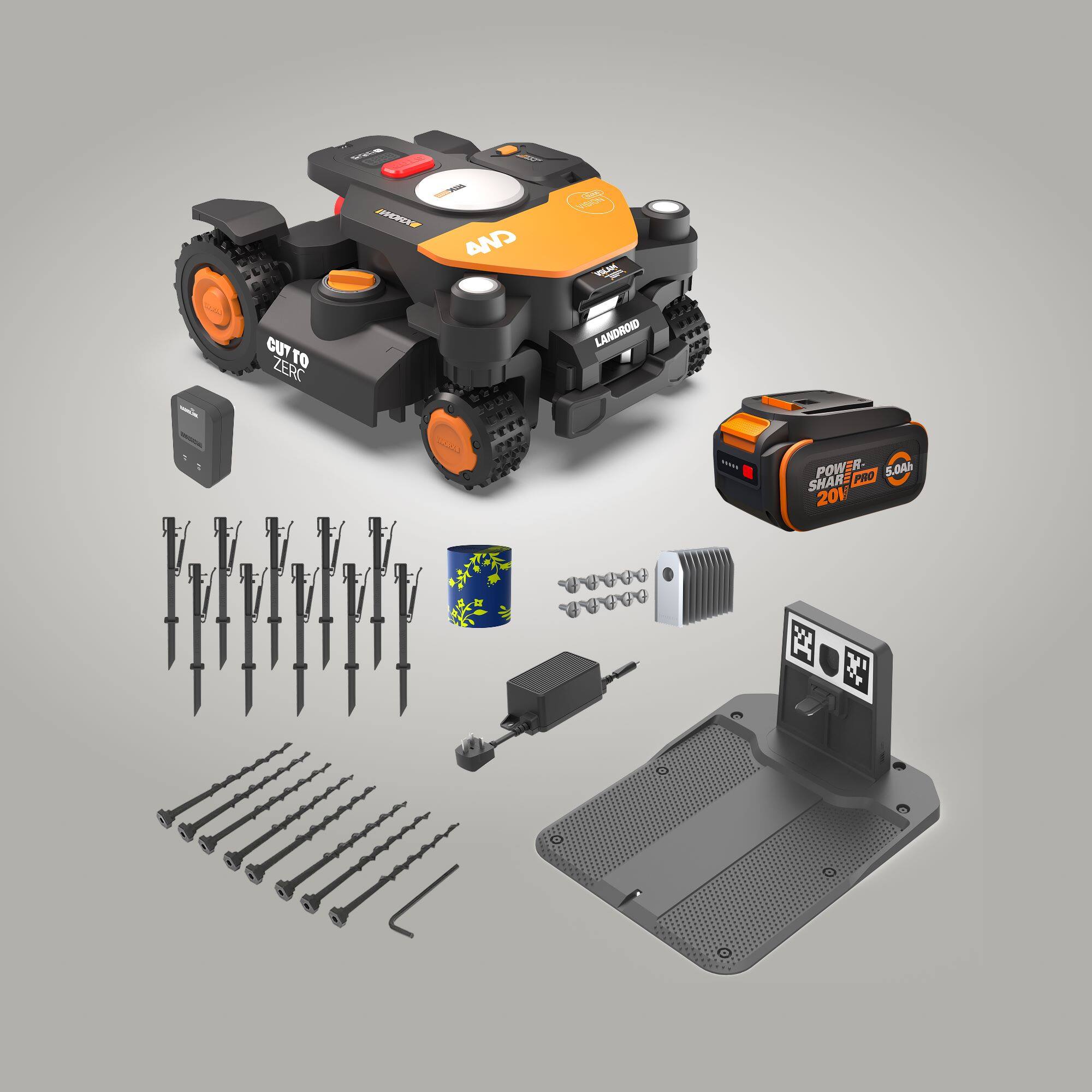 LANDROID  
CUT TO ZERO  
POWER SHARE PRO 20V 5.04Ah  
201