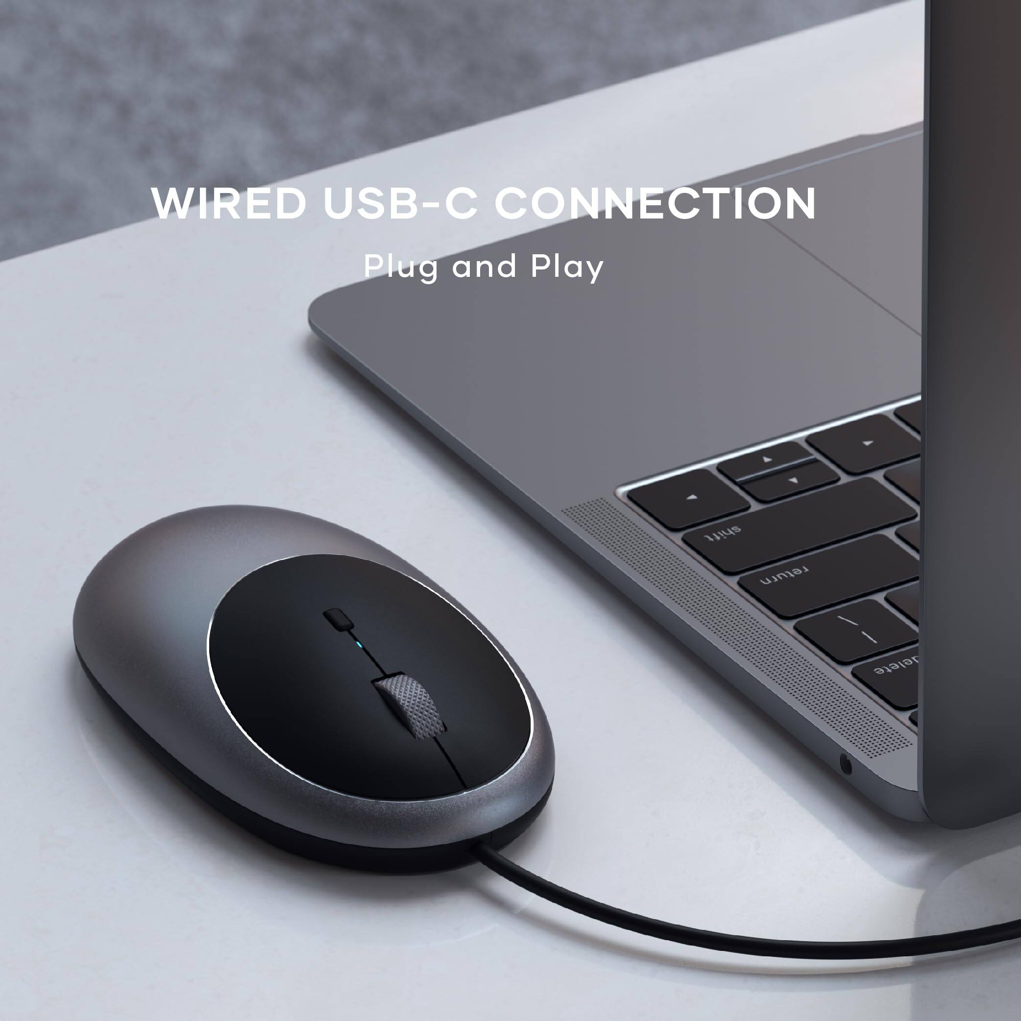 WIRED USB-C CONNECTION  
Plug and Play