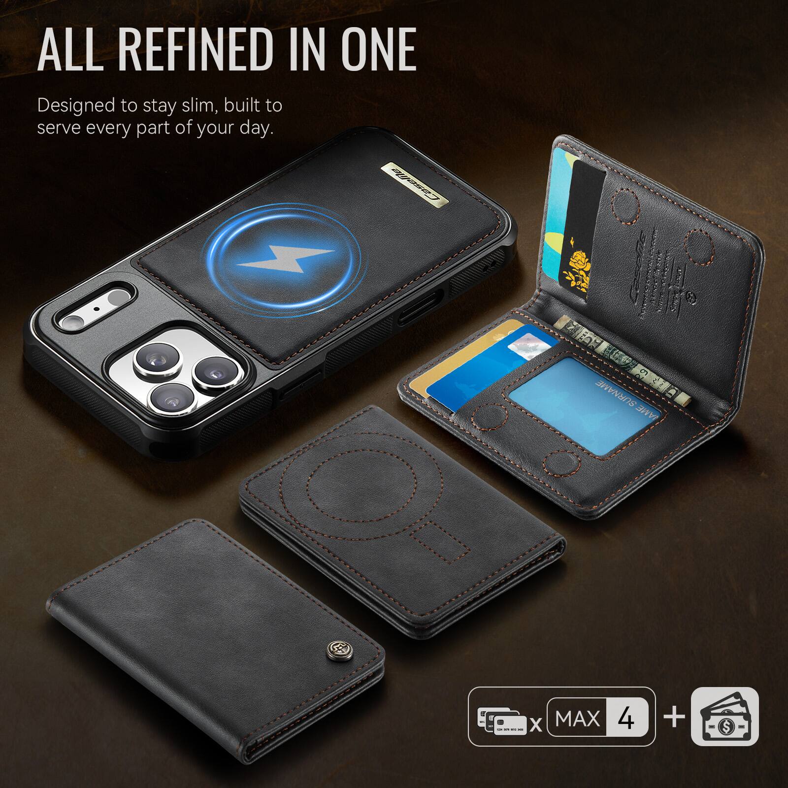 ALL REFINED IN ONE  
Designed to stay slim, built to serve every part of your day.  

Casedi M  
SURNAME W IAME (5)  
1 - - - - X  
MAX 4 +
