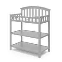 Graco - Arlington Changing Table - Pebble Gray - Front_Zoom