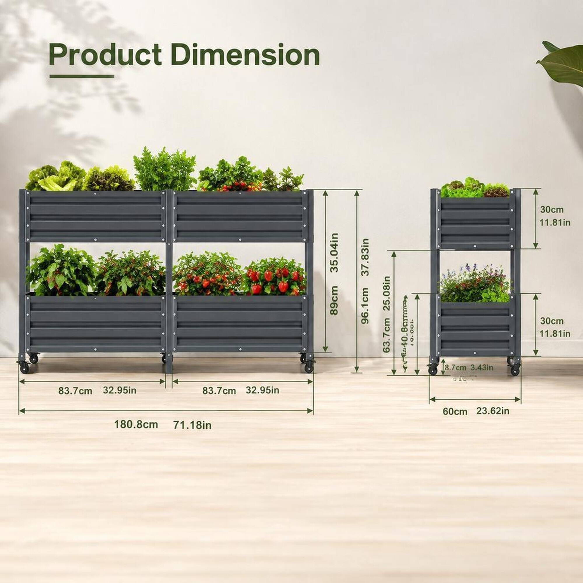 Product Dimension

83.7cm 32.95in  
83.7cm 32.95in  
180.8cm 71.18in  
35.04in 89cm  
37.83in 96.1cm  
25.08in 63.7cm  
8.7cm 3.43in  
60cm 23.62in  
30cm 11.81in  
30cm 11.81in