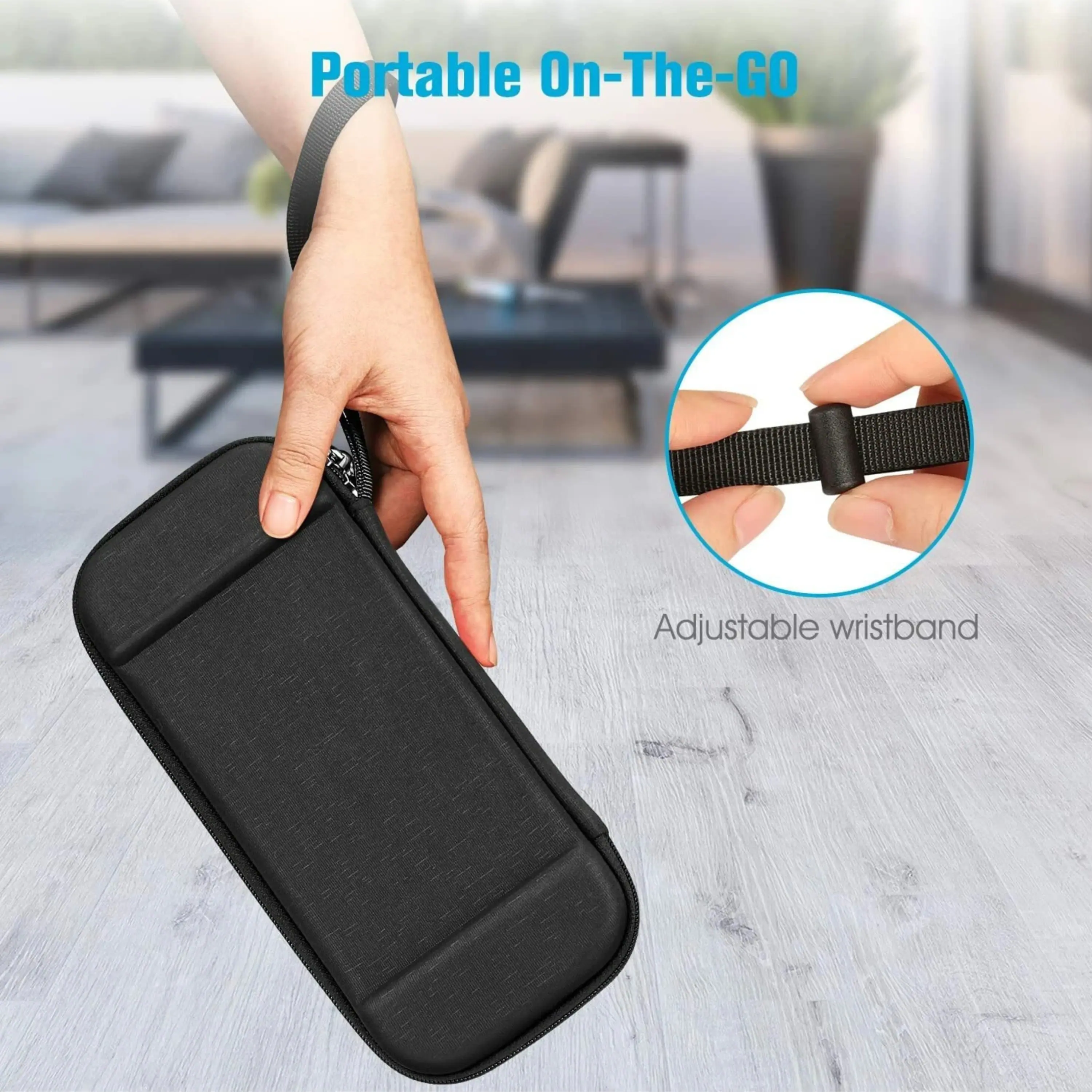 Portable On-The-Go Adjustable Wristband