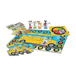 University Games - Pete The Cat Wheels on the Bus Game | 3+ Players - White
