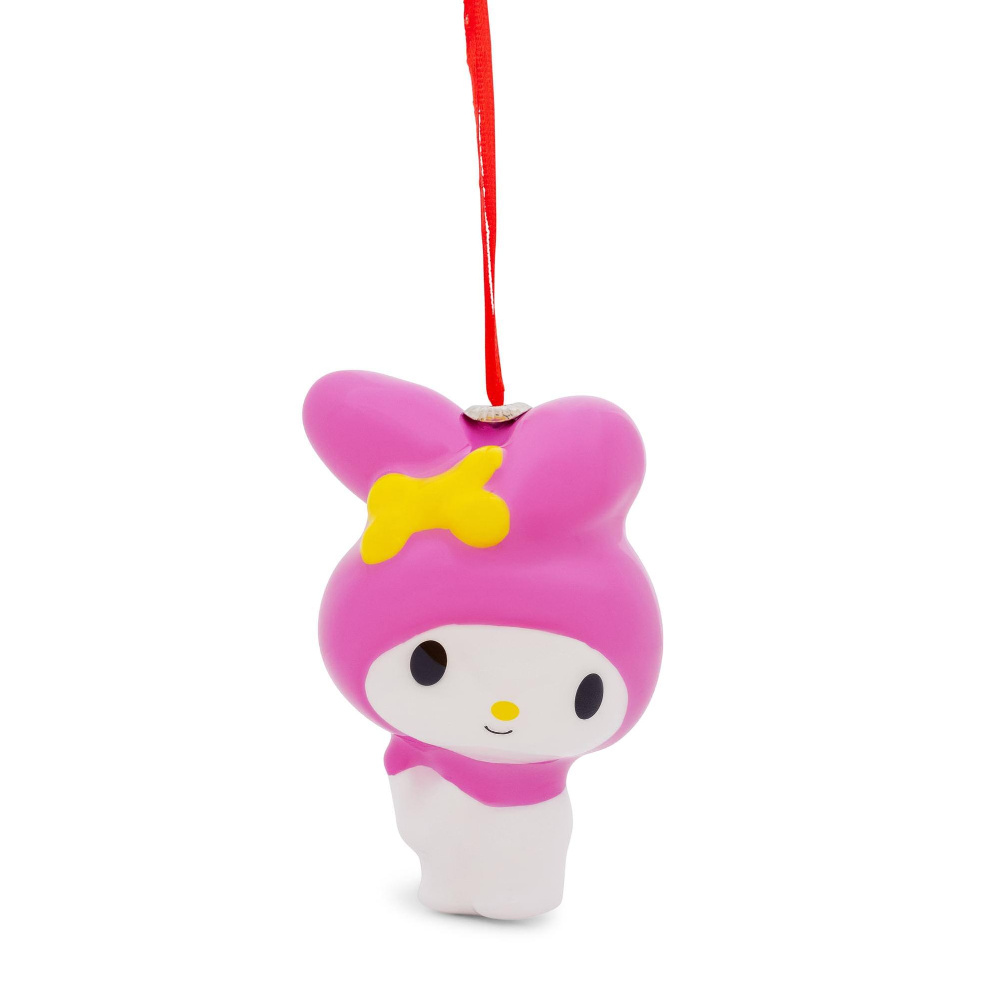 Front. Surreal Entertainment - Sanrio My Melody 4-Inch Shatterproof Decoupage Ornament - Pink.