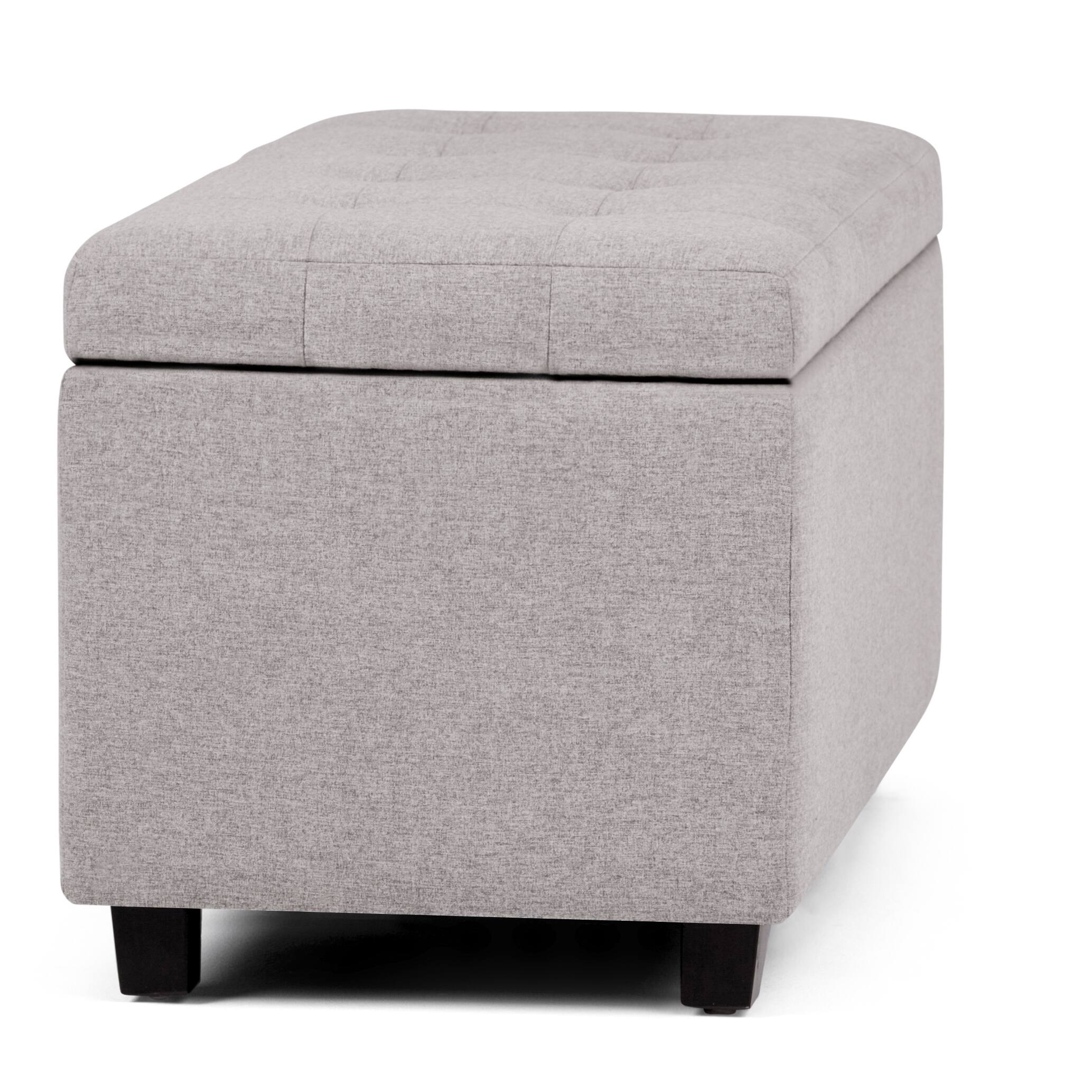 Alt View 15. Simpli Home - Cosmopolitan Storage Ottoman - Cloud Grey.