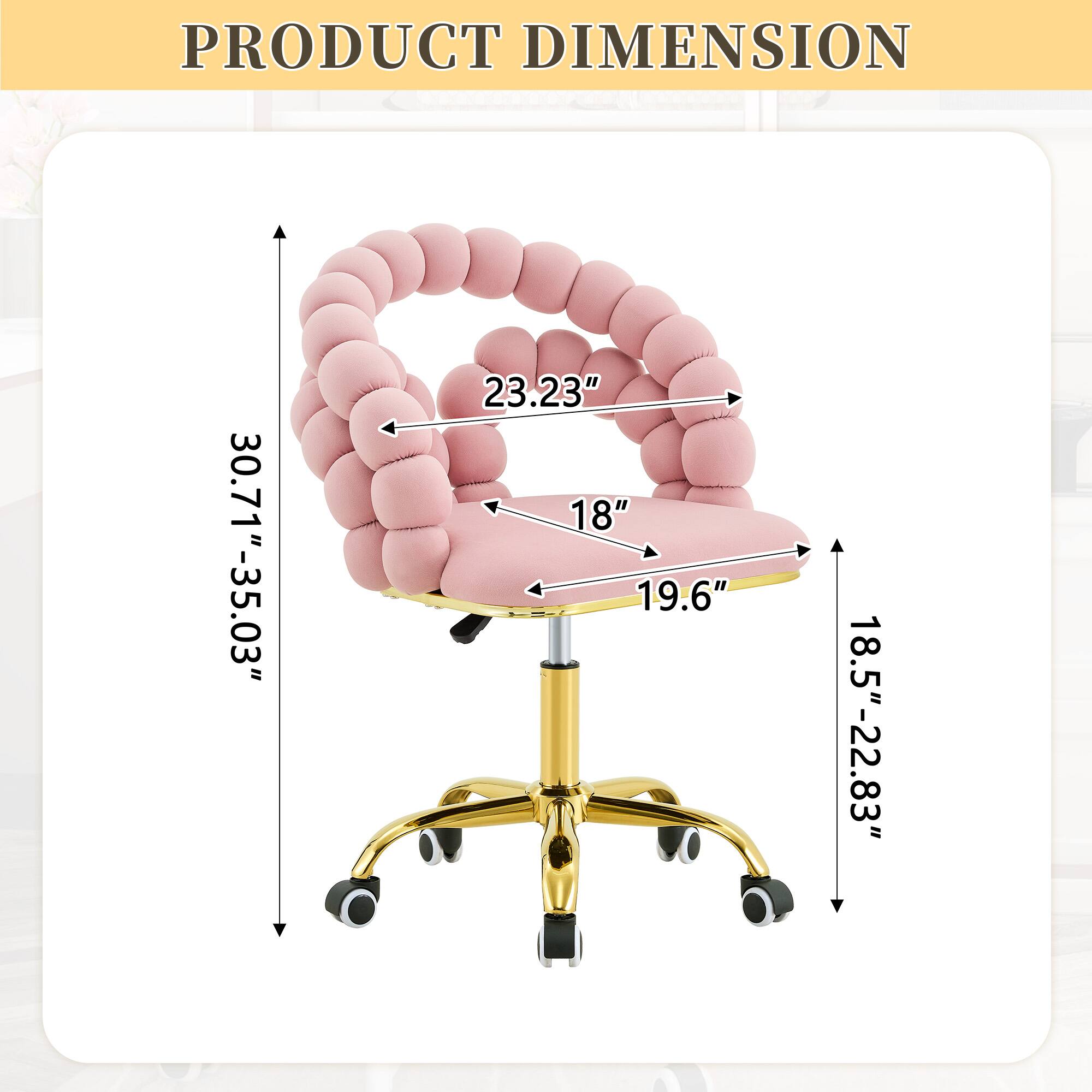 PRODUCT DIMENSION 30.71"-35.03" x 23.23" x 18" x 19.6" x 18.5"-22.83"