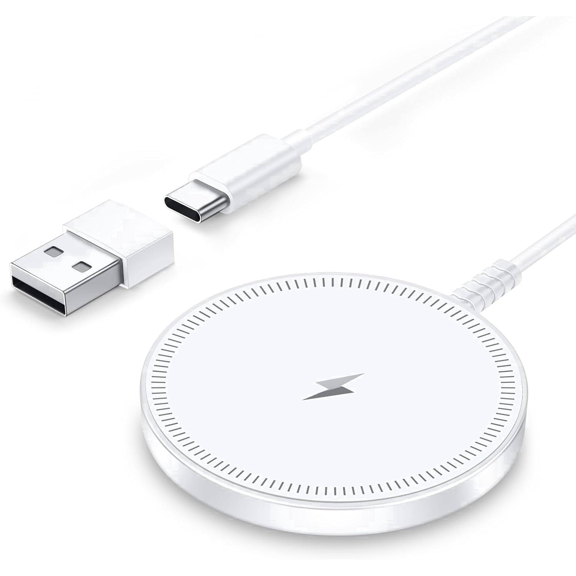 Front. Anlmz - Magnetic Wireless Charger - Fast Charging Pad Compatible for iPhone.