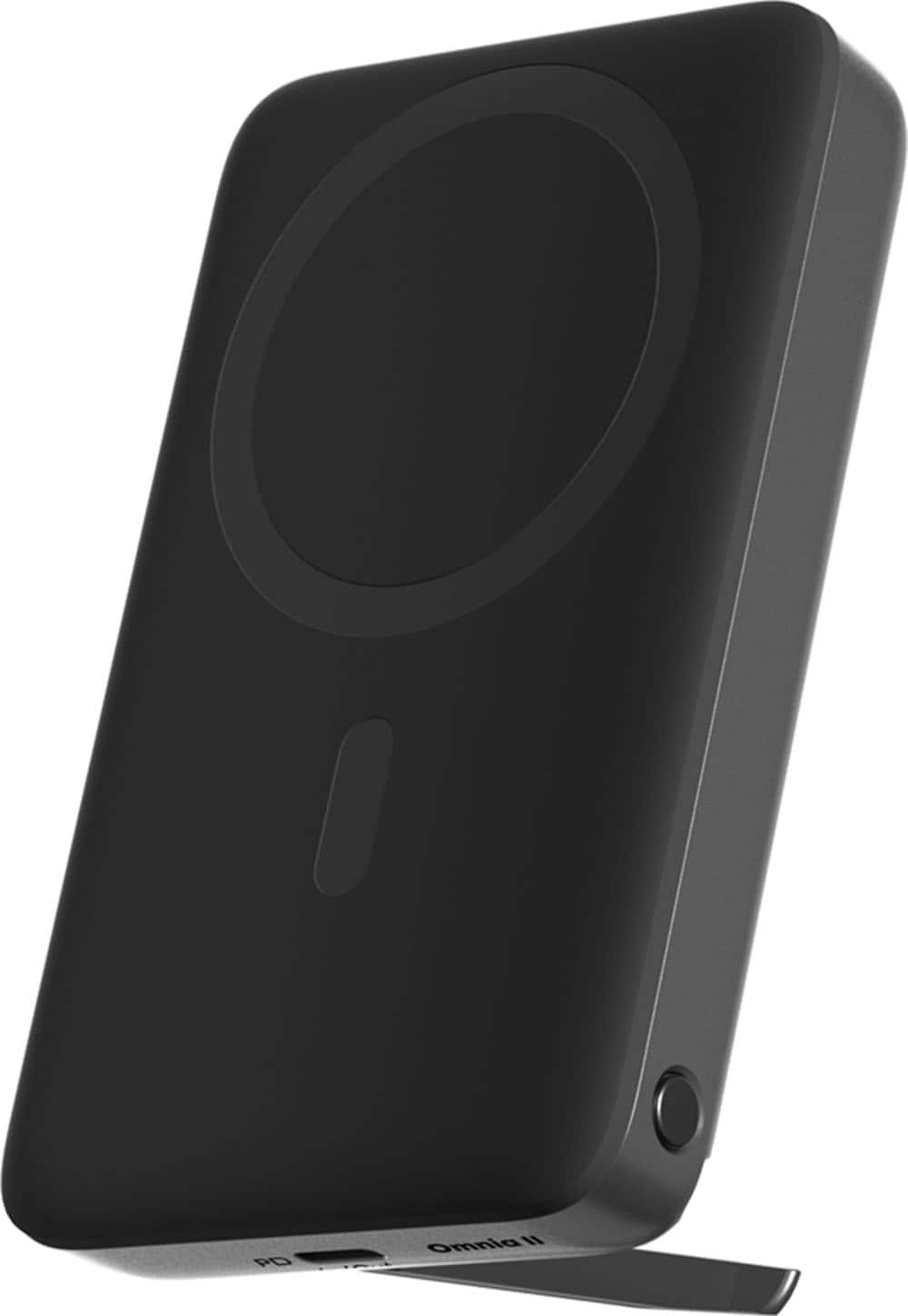 Aukey - PB-MS02 MagLynk | 10,000mAh 30W Magnetic Wireless Charging Power Bank - Gray - Front_Zoom