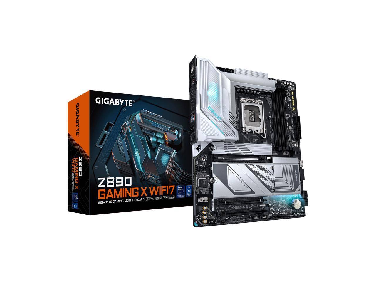 GIGABYTE  
Z890 GAMING X WIFI7  
GIGABYTE GAMING MOTHERBOARD  
WIFI7  
LGA 1851  
PCIe 5.0  
DDR5 Support