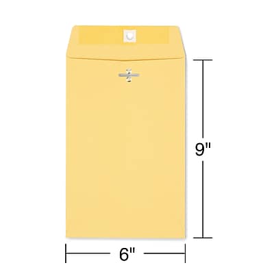 Alt View 1. Staples - Kraft Clasp & Moistenable Glue Catalog Envelopes, 6" x 9", 100/Box - Brown.