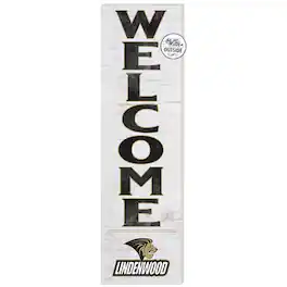 Jardine - Lindenwood Lions 10'' x 35'' Indoor/Outdoor Welcome Sign - White
