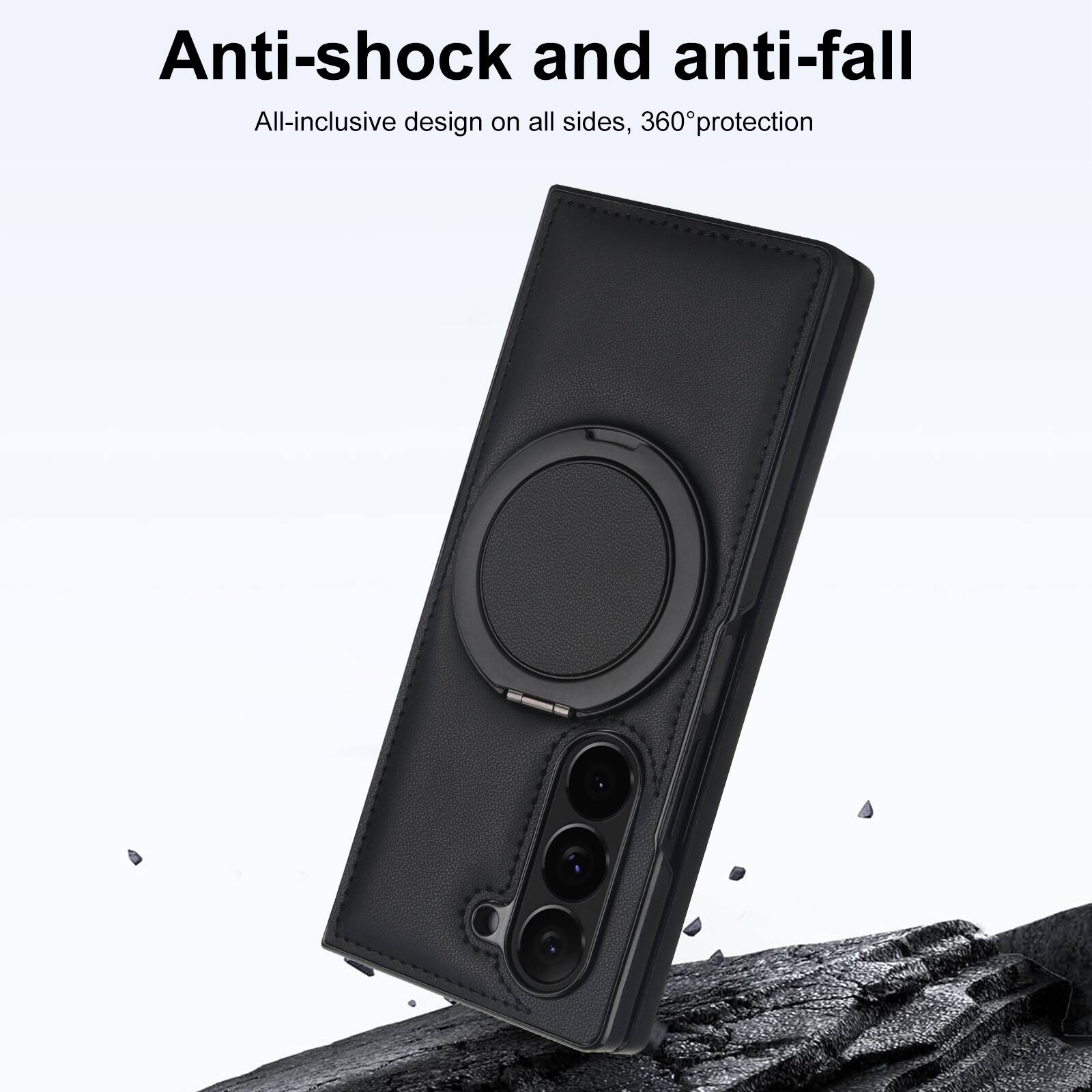 Anti-shock and anti-fall  
All-inclusive design on all sides, 360° protection