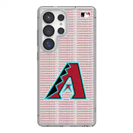 Keyscaper - MLB - Arizona Diamondbacks Galaxy Text Backdrop Clear Case - S23 - Multicolor