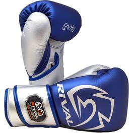RIVAL - Boxing RB100 Professional Bag Glove - Medium - Blue/Silver