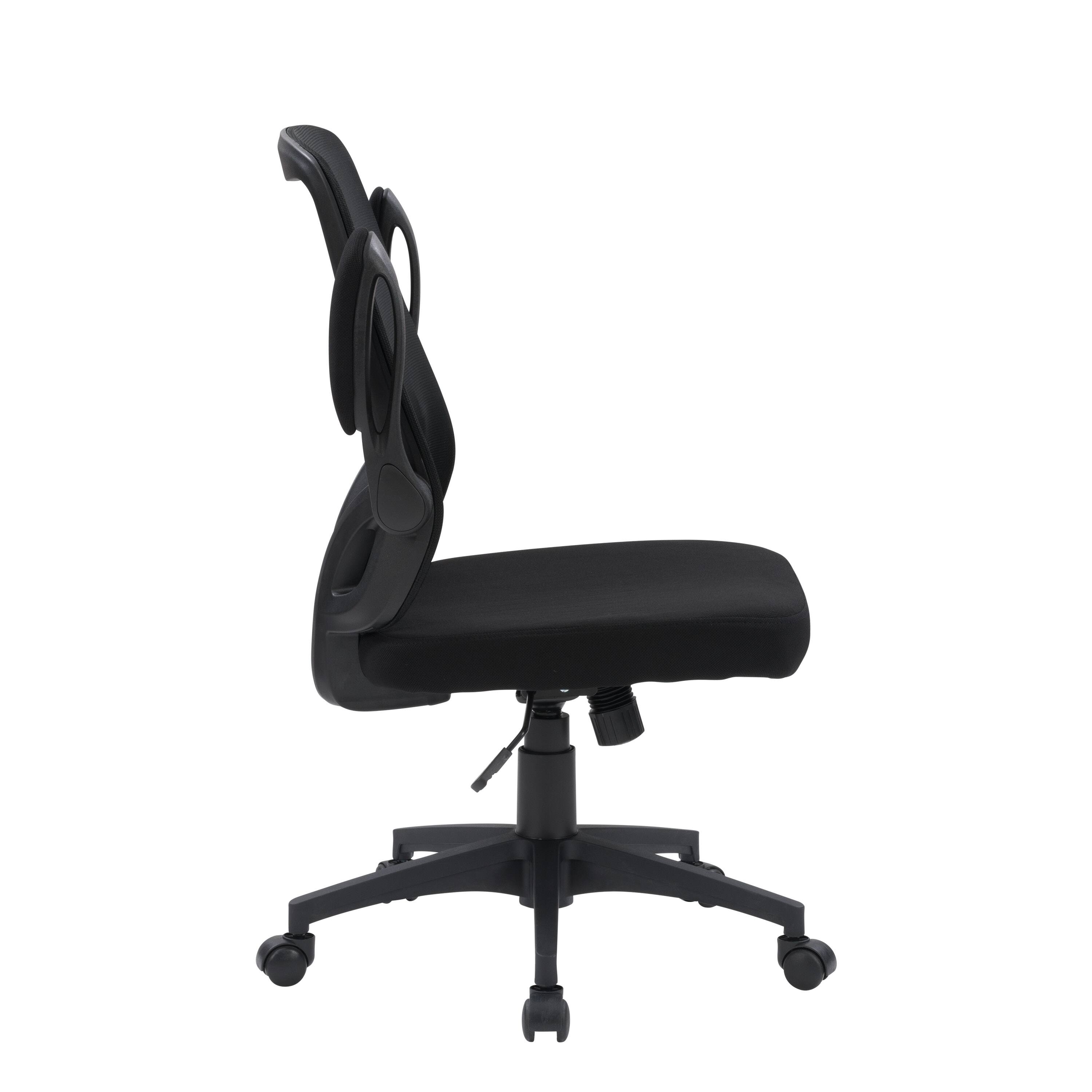 Alt View 13. CorLiving - WHR-500-O Workspace High Mesh Back Office Chair in Black - Black.