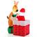 Alt View 19. Costway - 5 FT Christmas Inflatable Liftable Santa Claus Climbing Chimney Reindeer on Gift - Multicolor.