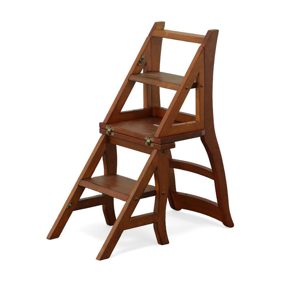 Alt View 4. Carolina Chair & Table - Folding Library Chair - Chestnut - Red.