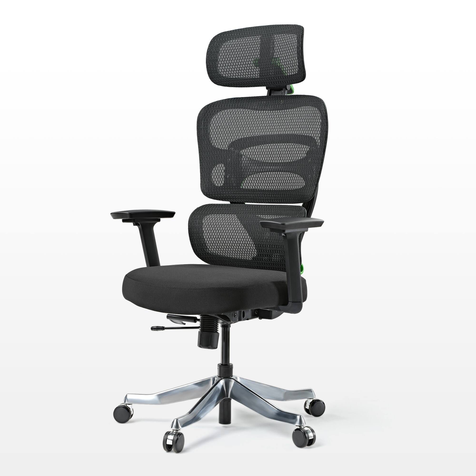 Angle. Eureka Ergonomic - Ergonomic Gaming Chair with Adjustable Lumbar Support - Green.