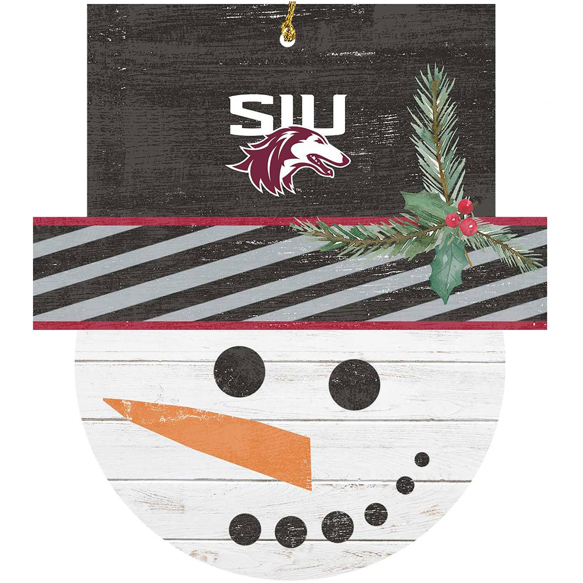Alt View 3. Jardine - Southern Illinois Salukis Ornament Bundle - White.