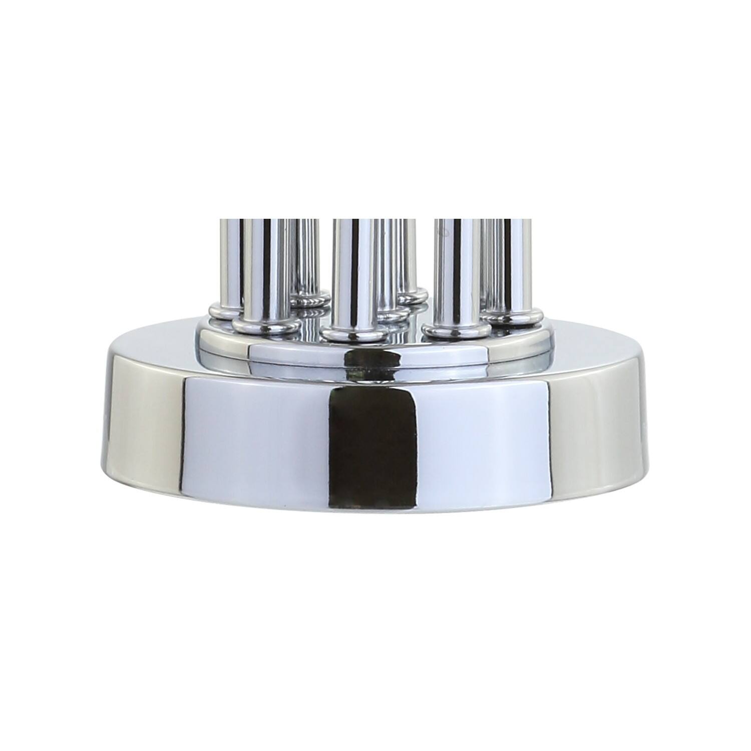 Alt View 7. Jonathan Y - Lillian 18" Metal Mini LED Table Lamp, Chrome - Chrome.