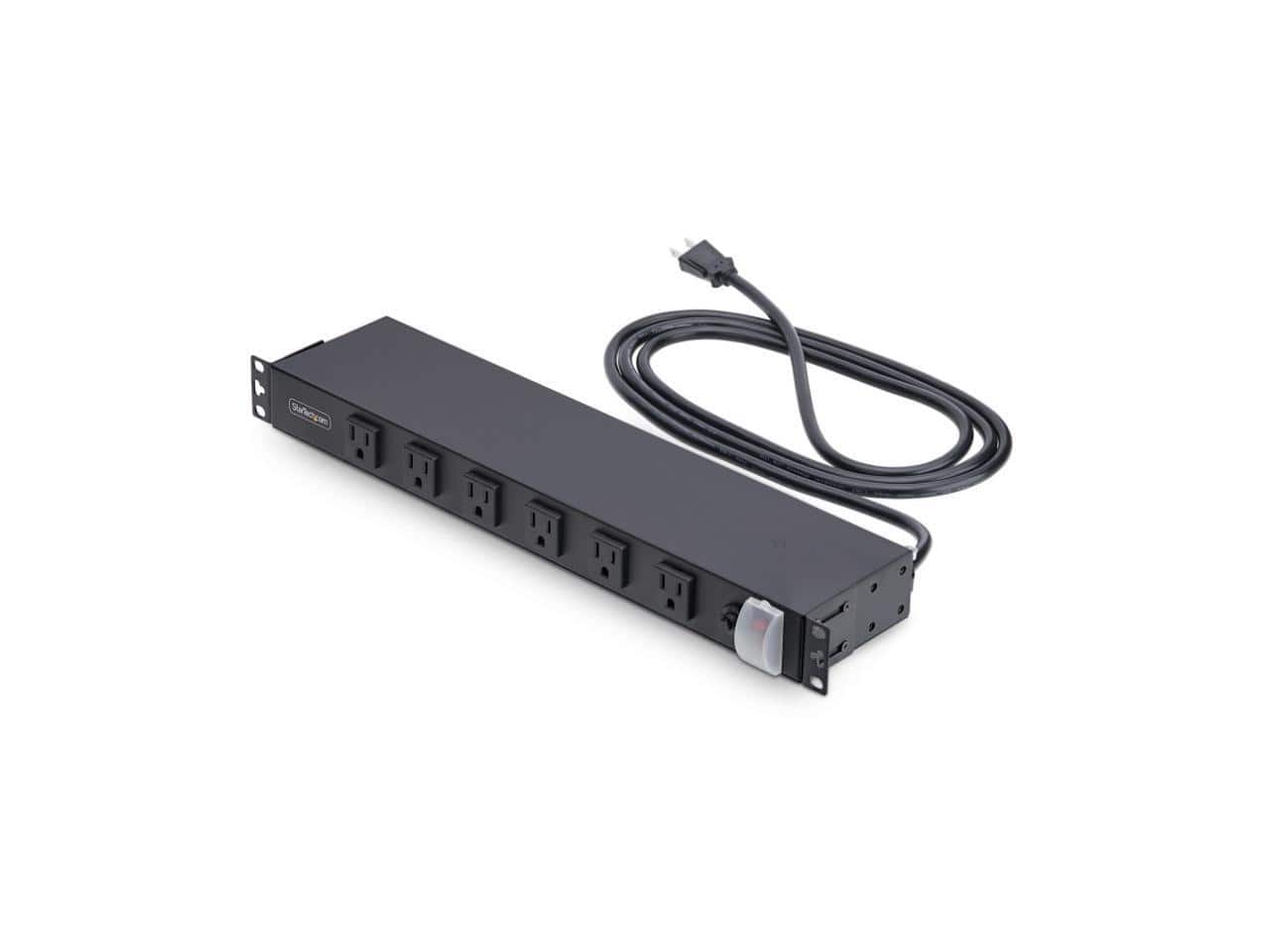 StarTech.com - 1215B8H-RACK-PDU-RA 12-Outlet Rackmount 1U Power Distribution Units - Black